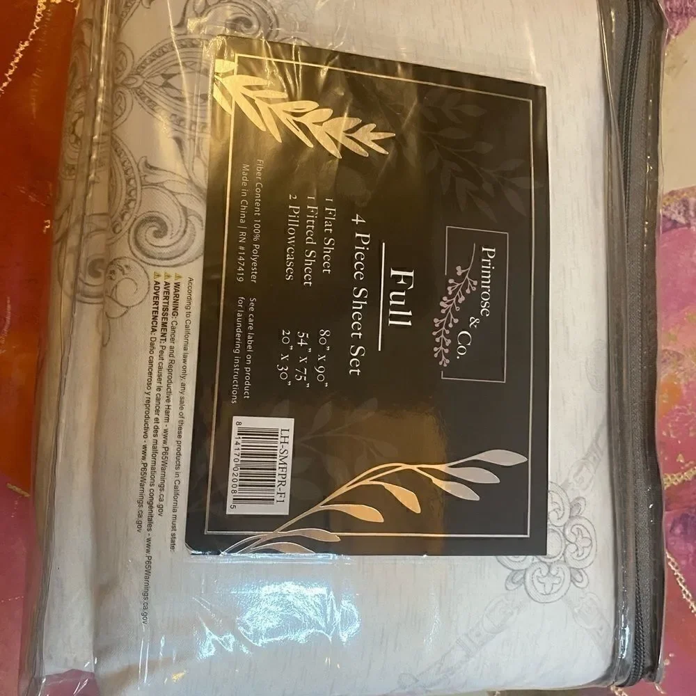 💥Primrose & Co.4 Piece floral sheet Set Full